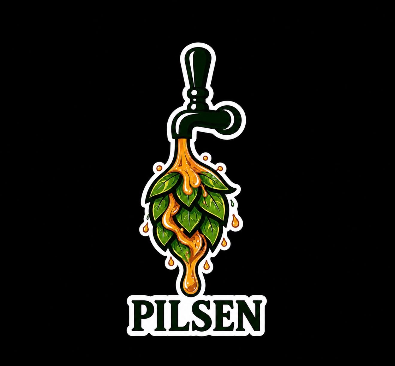 Arte do chopp Pilsen da Komboza do Chopp